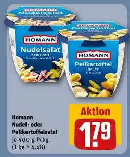 REWE Homann Nudel- oder Pellkartoffelsalat Angebot
