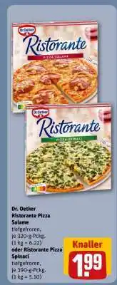 REWE Dr. Oetker Ristorante Pizza Salame Angebot