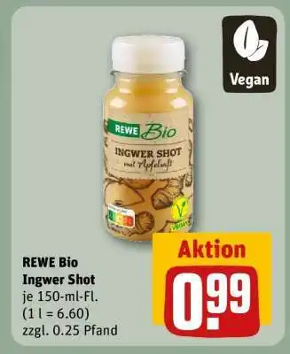 REWE REWE Bio Ingwer Shot Angebot
