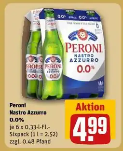 REWE Peroni Nastro Azzurro 0.0% Angebot