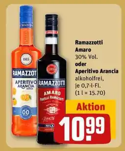 REWE Ramazzotti Amaro oder Aperitivo Arancia Angebot