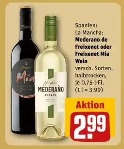 REWE Mederano de Freixenet oder Freixenet Mia Wein Angebot