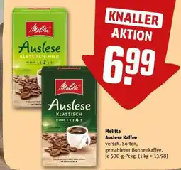 REWE Melitta Auslese Kaffee Angebot