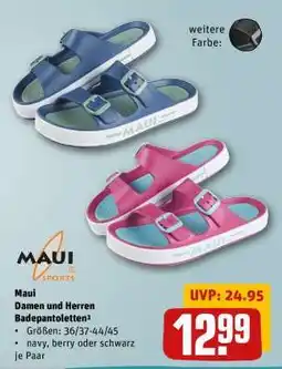REWE Maui Damen und Herren Badepantoletten Angebot