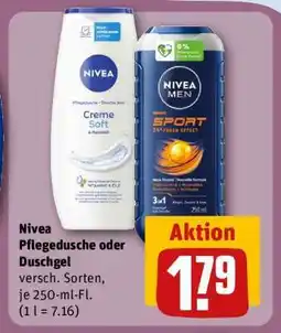 REWE Nivea Pflegedusche oder Duschgel Angebot
