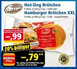 Norma Hamburger Brötchen XXL Angebot