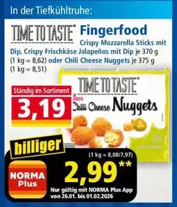 Norma TIME TO TASTE Fingerfood Angebot