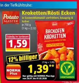 Norma Kroketten/Rösti Ecken Angebot