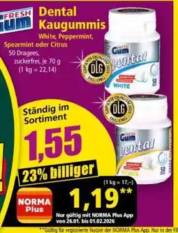 Norma Dental Kaugummis Angebot