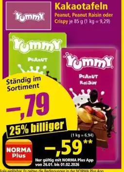 Norma Kakaotafeln Angebot