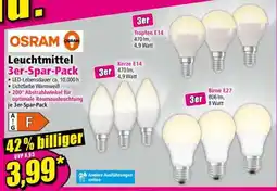 Norma OSRAM Leuchtmittel 3er-Spar-Pack Angebot