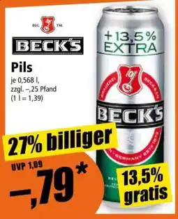 Norma Beck's Pils Angebot