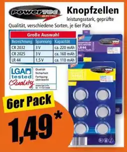 Norma Powertec Knopfzellen Angebot