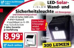 Norma LED-Solar-Wand- und Sicherheitsleuchte Angebot