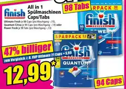 Norma Finish All in 1 Spülmaschinen Caps/Tabs Angebot