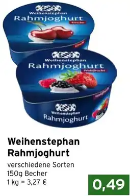 CAP Markt Weihenstephan Rahmjoghurt Angebot