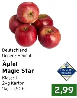 CAP Markt Unsere Heimat Äpfel Magic Star Angebot