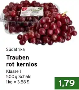 CAP Markt Südafrika Trauben rot kernlos Angebot