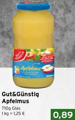 CAP Markt Gut&Günstig Apfelmus Angebot
