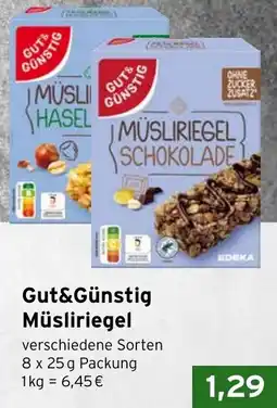 CAP Markt Gut&Günstig Müsliriegel Angebot