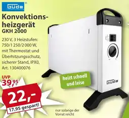 Sonderpreis Baumarkt Güde Konvektionsheizgerät GKH 2000 Angebot