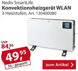 Sonderpreis Baumarkt Nedis SmartLife Konvektionsheizgerät WLAN Angebot