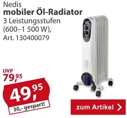 Sonderpreis Baumarkt Nedis mobiler Öl-Radiator Angebot