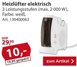 Sonderpreis Baumarkt Heizlüfter elektrisch Angebot