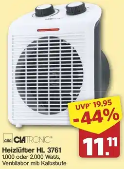 Famila Nord West CLATRONIC Heizlüfter HL 3761 Angebot