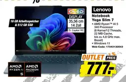 expert Techno Land Lenovo Notebook Yoga Slim 7 Angebot