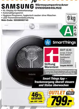 expert Techno Land SAMSUNG Wärmepumpentrockner DV90DG6845LHU2 Angebot