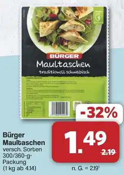 Famila Nord West Bürger Maultaschen Angebot