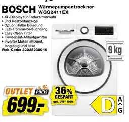 expert Techno Land BOSCH Wärmepumpentrockner WQG2411EX Angebot