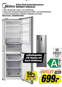 expert Techno Land Midea Kühl-Gefrierkombination MDRB470MGA46 Angebot