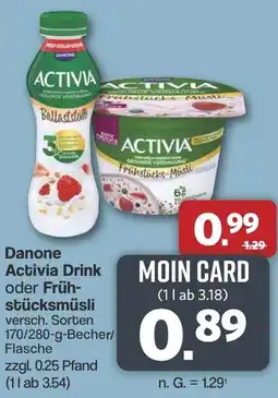 Famila Nord West Danone Activia Drink oder Frühstücksmüsli Angebot