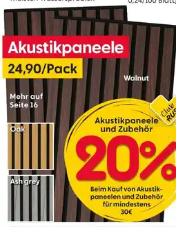 Rusta Akustikpaneele walnut Angebot