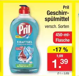 Zimmermann Pril geschirrspülmittel Angebot