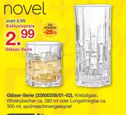 Möbelzentrum Pforzheim Novel gläser-serie Angebot