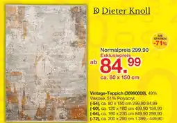 Möbelzentrum Pforzheim Dieter knoll vintage-teppich Angebot