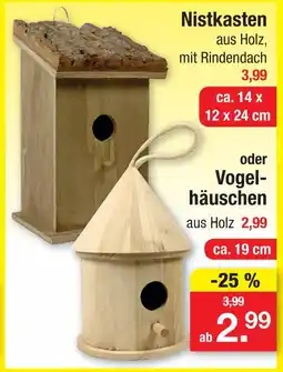 Zimmermann Nistkasten Angebot