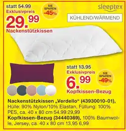 Möbelzentrum Pforzheim Sleepttex nackenstützkissen verdello Angebot