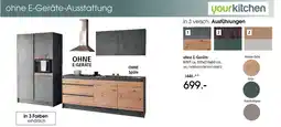 Zurbrüggen Yourkitchen küchenzeile ohne e-geräte Angebot