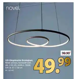 Zurbrüggen Novel led-hängeleuchte birmingham Angebot