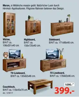 Zurbrüggen Vitrine Angebot