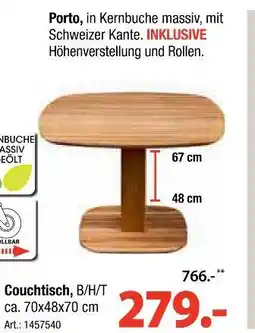 Zurbrüggen Couchtisch porto Angebot