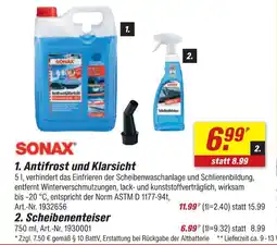 toom Baumarkt Sonax antifrost und klarsicht Angebot