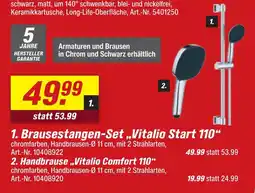 toom Baumarkt Brausestangen-set „vitalio start 110“ Angebot