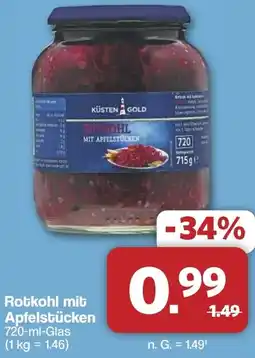 Famila Nord West KÜSTEN GOLD Rotkohl mit Apfelstücken Angebot
