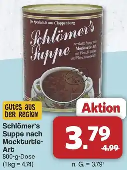Famila Nord West Schlömer's Suppe nach Mockturtle Art Angebot
