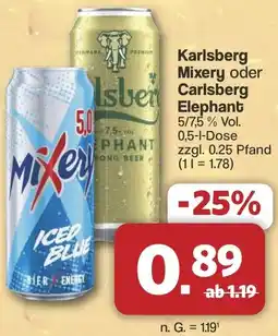 Famila Nord West Karlsberg Mixery oder Carlsberg Elephant Angebot